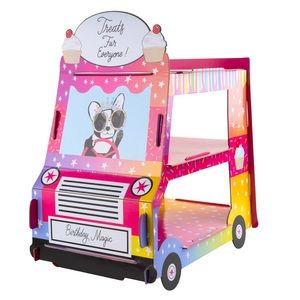 New - The Strictly Fancy Dog Driven Cupcake Holder Truck - Sturdy Paper Holder